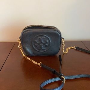 Small Tory Burch Black Leather Crossbody